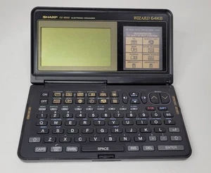 Sharp Wizard OZ-8000 64kb Electronic Organizer Untested - Zdjęcie 1 z 5