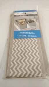 InterDesign Chevron, Juego de 3 contenedores suaves para ropa interior, calcetines, ropa para niños. - Imagen 1 de 1