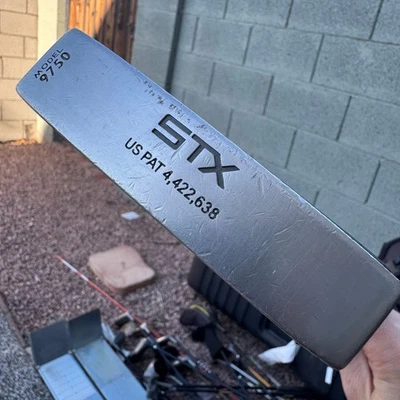 STX Model 9750 Blade Putter Winn Jumbo Lite Grip 33.5" Steel Shaft Golf - Image 1 of 4