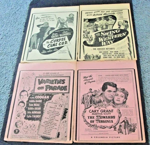  Lotto di (4) poster pubblicitari vintage film anni 40 (The Howards of Virginia).  - Foto 1 di 12