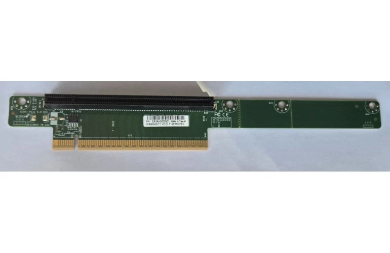 Tarjeta vertical estándar Supermicro LHS 1U PCI-E5.0 (x16) ranura, RSC-S-6G5 Foto 1 de 2