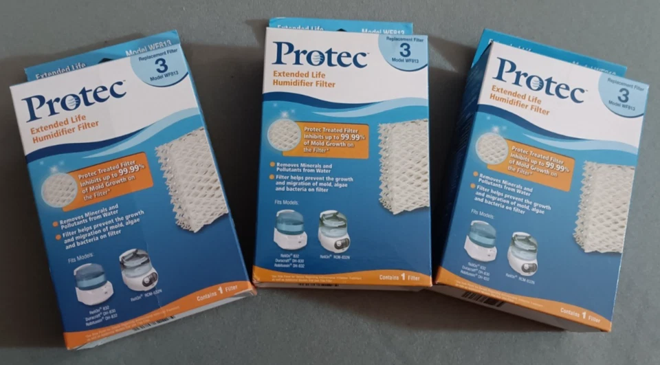 ProTec WF813 Humidifier One  Filter White Extended Life Replacement Lot of 3 - Image 1 of 1
