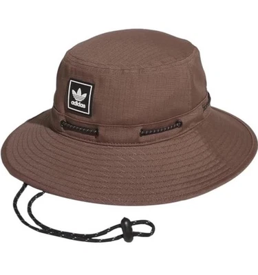 ADIDAS Originals Utility Boonie Hat Brown OSFM New Unisex Bucket Hat NWT - Image 1 of 3