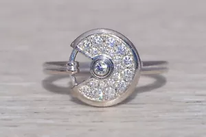 Cartier Amulette Ring in 18 Karat White Gold - Picture 1 of 10