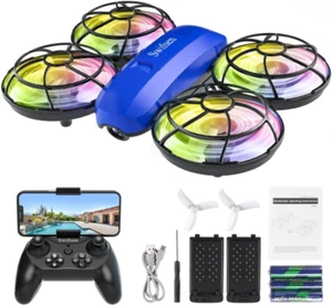 Drones for Kids with Camera,Rc Drone Indoor Small Helicopter,Birthday Gifts for - Picture 1 of 7