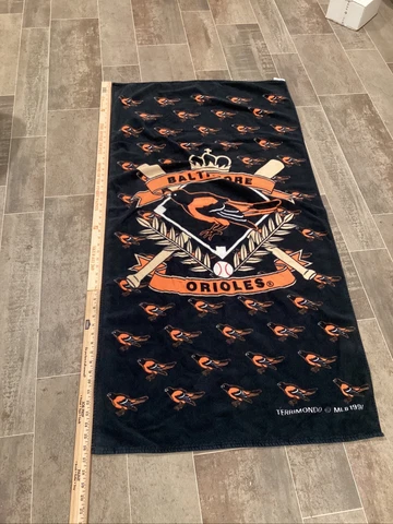 Baltimore Orioles 53x27 Beach Towel vintage 1994 Genuine Merchandise Rare Cover