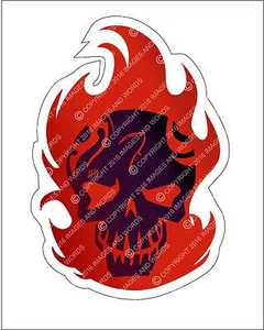 Suicide Squad Diablo Repositionable Graphic Decal Sticker Gift Supervillains - Picture 1 of 2