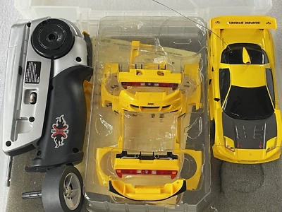 Vintage Xmods Acura Honda NSX Yellow RC Car Starter Kit + Additional Accessories - Image 1 of 4