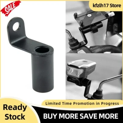 Motorcycle Phone Holder Handlebar-Stand Bike Rearview Mirror Mount Extender - Image 1 of 4