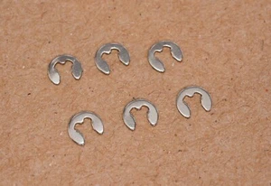 ERSATZ EDELSTAHL E-CLIPS FÜR SCHALLER STM ROLLER GITARRENSTEG - Bild 1 von 2