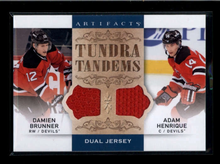 BRUNNER / ADAM HENRIQUE 2014/15 UD ARTIFACTS TUNDRA TANDEMS DUAL JERSEY AJ8719 - Image 1 of 1