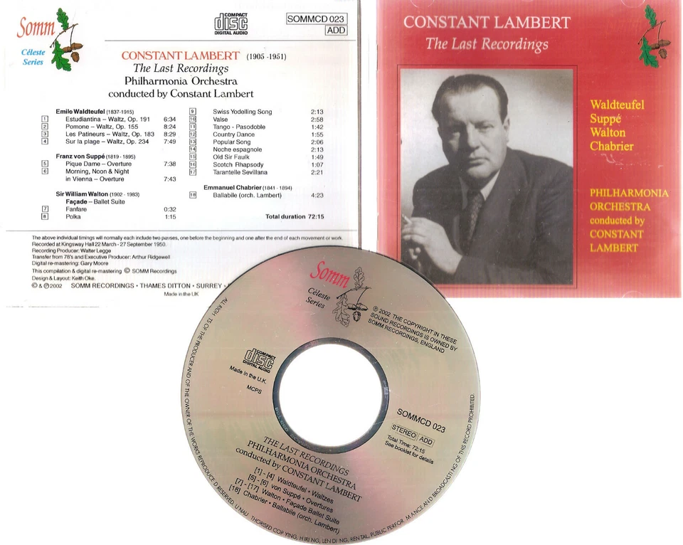 Constant Lambert: The Last Recordings (CD, Feb-2002, Somm) #1020PY Foto 1 de 1