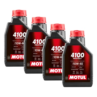 4 Litros De Aceite De Motor Motul 4100 Protect 10W40 Technosíntesis API SL CF - Imagen 1 de 3