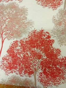 "Elation" Cherry Red π by Bill Beaumont Textiles. 140cm wide x 44cm long - Picture 1 of 4