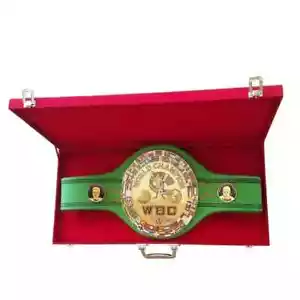 WBC Jeff Championship Boxgürtel 3D Center Plate Leder Erwachsene mit Box - Bild 1 von 7