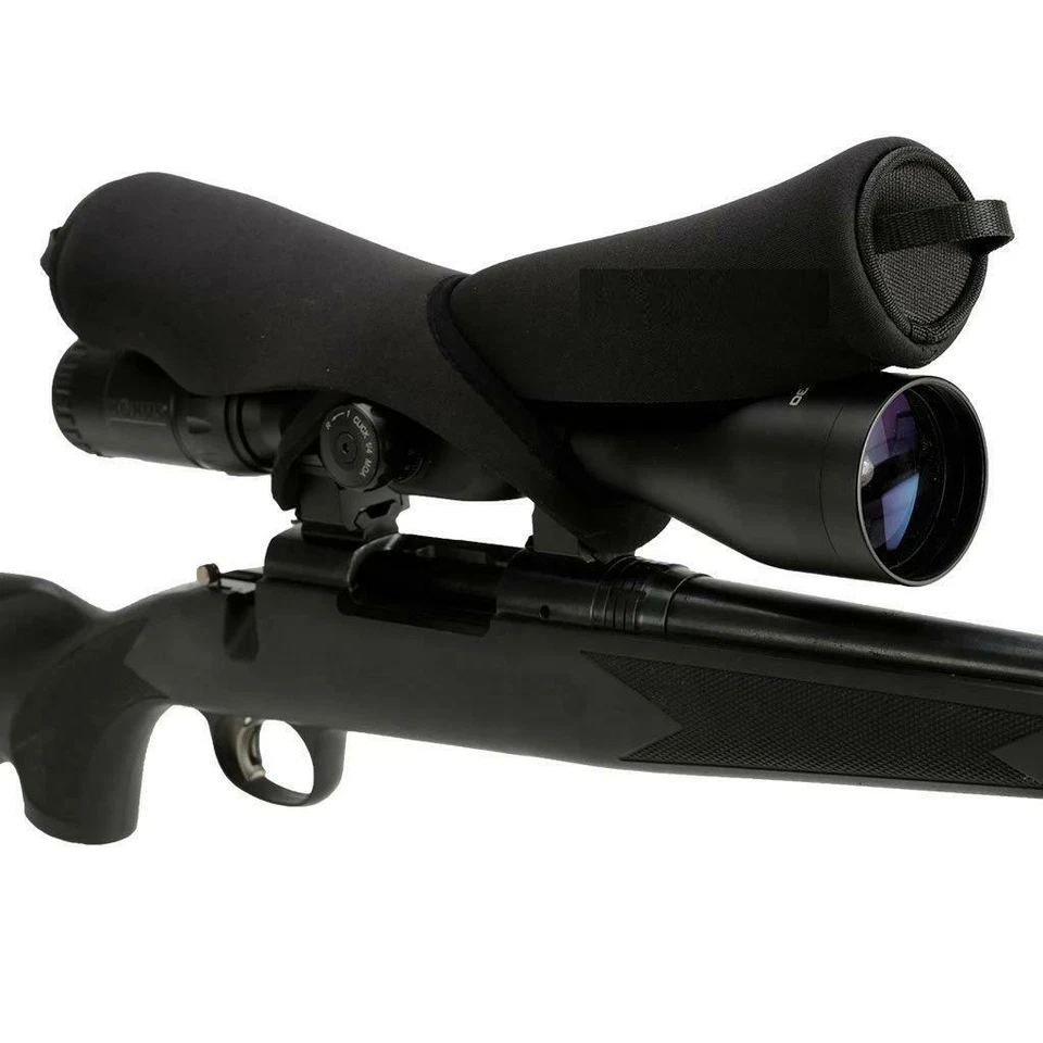 Neoprene 2 piece snapshot rifle air gun SCOPE COVER 50cm long. Fits  45mm lens - Image 1 of 4