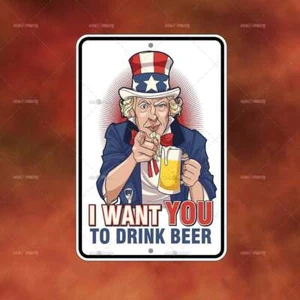 To Drink Beer Metal Sign Home room wall art gift decor funny outdoor B1670 - Picture 1 of 1