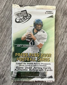 2002 Press Pass NFL Football Cards Unopened Hobby Pack - Picture 1 of 2