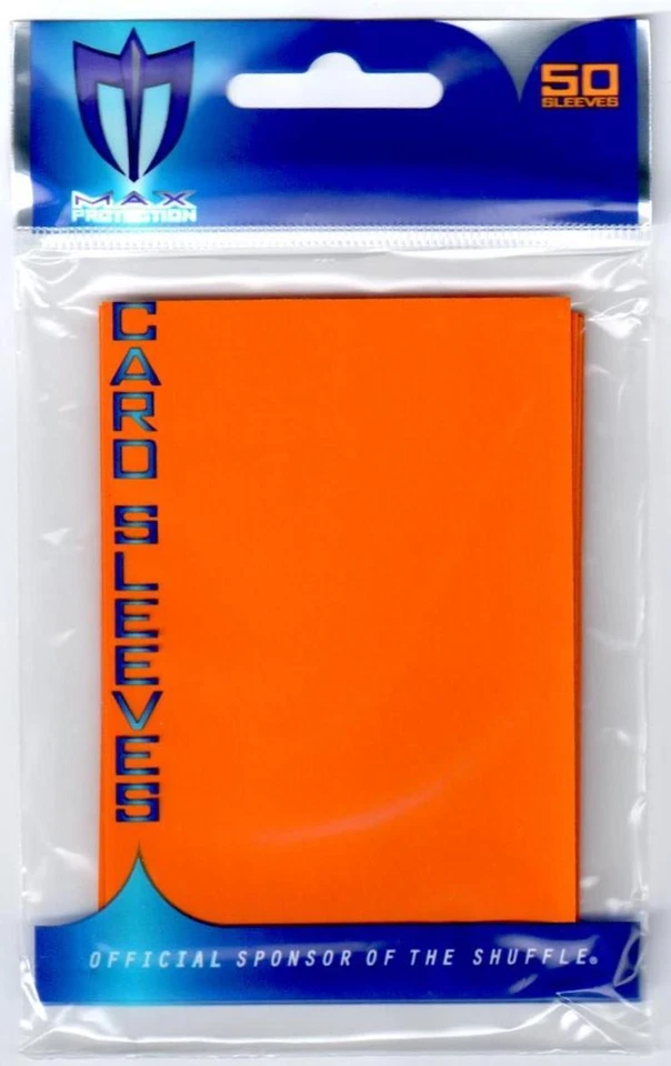 Max Protection YUGIOH Card Sleeves Flat ORANGE (50 Count) Yu-Gi-Oh! - Image 1 of 1