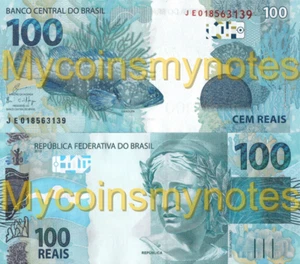 BRAZIL, 100 REAIS, 2019, Prefix JA, JE or JG, PNew, New Signature, UNC - Picture 1 of 4