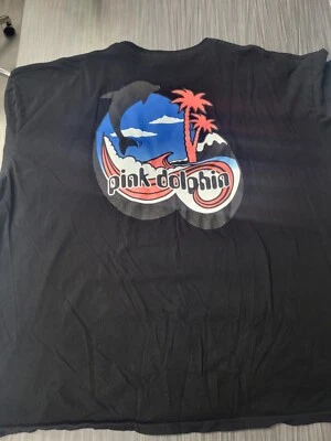 Camiseta Pink Dolphin Negra Estampado Gráfico 3XL Foto 1 de 3