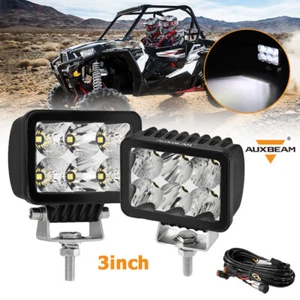 Combo de luces de trabajo AUXBEAM 2 piezas 3" pulgadas 60W LED Pods para Yamaha Blaster 200 YFS200 - Imagen 1 de 12