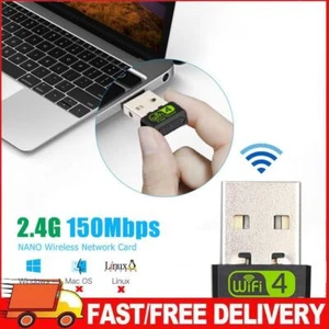 150 Mbit/s, kostenloser Treiber, USB-WLAN-Adapter, WLAN-Empfänger, Dongle, Netzw - Afbeelding 1 van 11