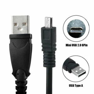 USB DC Battery Charger Data SYNC Cable Cord Lead For Nikon Coolpix P510 camera - Picture 1 of 3