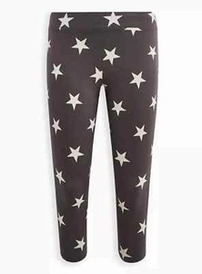 Torrid Crop Simple Stars High Rise Stretch Signature Legging Gray 3X #41369 - Picture 1 of 3