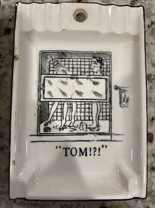 Vintage Mid Century NAUGHTY/RISQUE CARTOON CERAMIC ASHTRAY Made In Japan - Picture 1 of 4