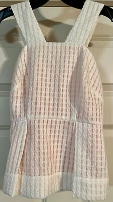 Maeve Anthropologie 篮子编织背心白色桃子尺寸 0P 格子薄纱拉链 — 第 1/4 张图片