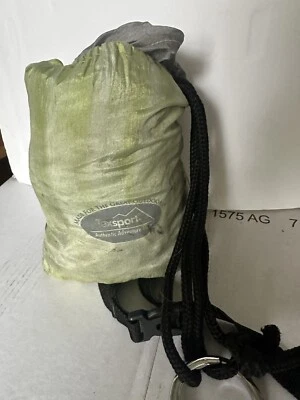 Hamaca clásica doble Texsport Rambler en verde y gris Foto 1 de 4