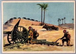 1939 Italy Colonies Postcard Cover Libya Infantries Heart and cannons to Firenze - Picture 1 of 2