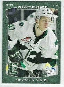 2017-18 Everett Silvertips (WHL) Bronson Sharp