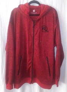 Chaqueta con Capucha Rocawear Clásica Para Hombre 3XB 3X Grande Roja Negra Cremallera Completa~NUEVA SIN ETIQUETAS~yb - Imagen 1 de 8