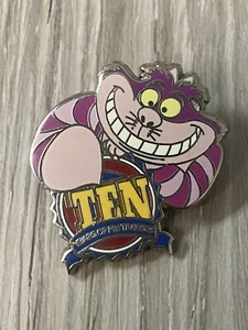 DISNEY CHESIRE CAT 10 YEARS OF PIN TRADING PIN AUTHENTIC - Picture 1 of 2