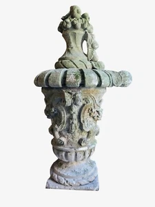 Grand Vase De Jardin En Pierre, Début XXème Siècle - Imagen 1 de 15