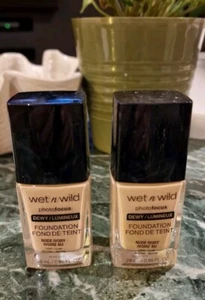 2 x WET n WILD photofocus FOUNDATION NUDE IVORY LIGHT NEUTRAL 28ml - Picture 1 of 4