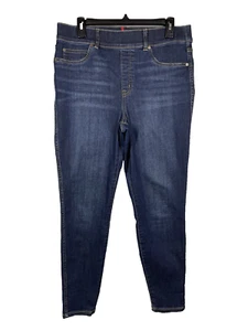 Spanx Jean-ish Ankle Legging Pants Size L Twilight Rinse Slimming Stretch Pullon - Picture 1 of 13