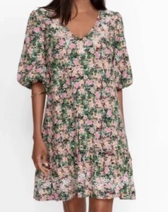 JOHNNY WAS Jade Rebekah Poplin Mini Dress Ditzy Floral Boho Chic Lined XL  NWT - Picture 1 of 19