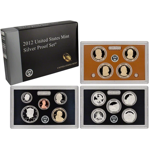 2012 US Mint Silver Proof Set Cover
