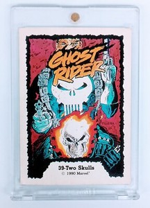 1990 Comic Images Marvel Ghost Rider Two Skulls #39 COMIC CARD RARE 1ST EDITION 