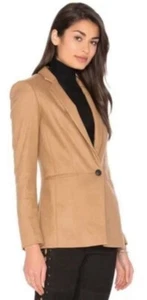 Rag & Bone Emmet Wool Blazer Jacket in Camel Tan - Size 0 - Picture 1 of 8