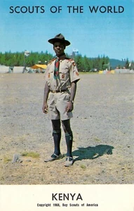 # B3749 CARTOLINA BOY SCOUTS, " SCOUT DEL MONDO", KENYA - Foto 1 di 2