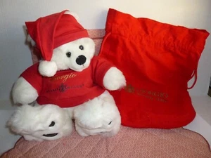 Kappe Giorgio Armani Beverly Hills Vintage Kuscheltier Plüschtier Eisbär - Bild 1 von 12