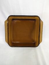 Anchor Hocking Fire King 8x8x2" Square Casserole Dish 435 Harvest Amber Baking