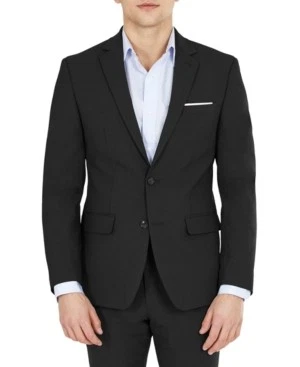 Traje Chaqueta Blazer Bar Iii Para Hombres Ajuste Ajustado 42 S Negro Sólido Elástico Foto 1 de 4