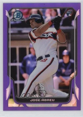 2014 Bowman Chrome Purple Refractor /150 Jose Abreu #5 Rookie RC - Image 1 of 2