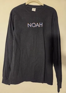 Camisa Noah NYC Manga Larga Para Hombre Mediana Hechizo Bordada Negra - Imagen 1 de 7