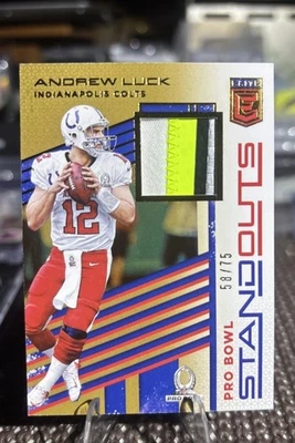 Носимая профессиональная чаша 2017 Donruss Elite Player Andrew Luck 4 цвета нашивка /75 - Изображение 1 из 4
